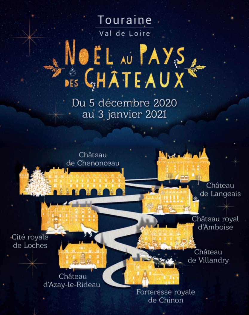 Affiche Noël aux Châteaux